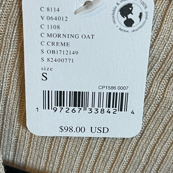 NWT Free People Women’s Skylight Cardi in Morning Oat Sz Medium/Small *77 - Picture 6 of 7